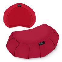 Jogos pagalvė ZAFU 4FIZJO, raudona, pusmėnulio formos, meditacijos pagalvė, yoga cushion, sėdėjimo pagalvė, meditacijai, treniruotėms
