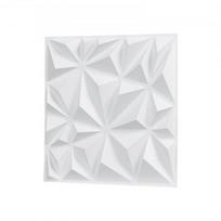 3D sienų plokštės, 33 vnt., 30x30x2,5 cm, balta, PVC