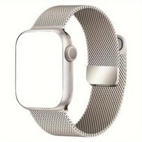 Išmanusis laikrodis Apple Watch dirželis Milanese,  Skaidrus sidabrinis