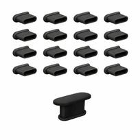USB Type-C dulkių kamštukai, silikoniniai, 16 vnt.