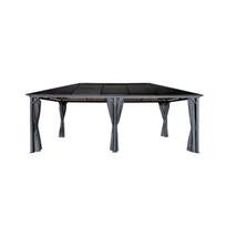 Lauko pavėsinė su užuolaidomis, 3 × 6 m
