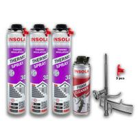 Purškiamos termoizoliacijos komplektas INSOLA "Thermo Spray 3D 3+1+1"