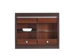 Pakabinama vitrina Liveo Forrest FR17, su 2led apšvietimu, ruda
