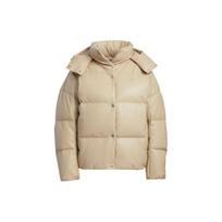 Adidas Originals Trefoil Down Jacket With Embroidered Brand Logo And Single-Breasted Hooded Design Women Outerwear Brown HS9527 M