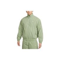 Nike Solid Color Brand Logo Zip Pockets Stand Collar Jacket Men Jackets Matcha DQ5201-386 XXL