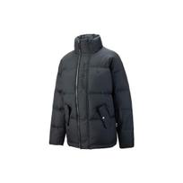 PUMA MMQ Series Logo Print Zip-Up Down Jacket Unisex Outerwear Black 536623-01 XXS black