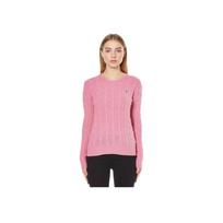 Polo Ralph Lauren Solid Color Pony Embroidered Crew Neck Long Sleeve Sweater Women sweater Pink 211581065-015 XS