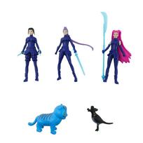 Anime Kpop Demon Hunters Figure K-Pop Demon Hunters Rumi Mira Zoey Tiger Figurine Toy Desk Decoration Statues Ornament Kid Gifts blue