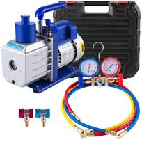 4.8 Cubic Feet Pressure Pump Household Air Conditioner Pressure Gauge Set Micro-Pump 1/3 Horsepower 250 Milliliters mėlyna