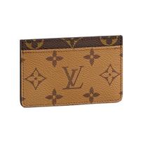 Louis Vuitton Card Holder Brown Monogram Reverse Canvas Women Wallets M69161 Basic Set (Bag+Dust Bag)