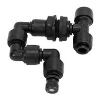 Terrarium Reptile Fogger Adjustable Aquarium Mist Sprinkler Mister Nozzle for Rainforest Tank Amphibians Plants black
