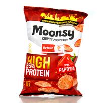 Moonsy High Protein 25%, Paprika - thin lentil chips 50% less fat