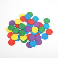 50 Pcs Wooden Pieces Puzzle Board Game Colorful Chess Pieces For Diy Games Accessories 25Mm blue