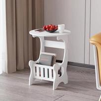 Round Table - Creative And Bedside Table For Small Apartments One Size gray