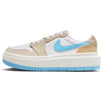 Air Jordan 1 Elevate Low SE Salt Lake City Women Sneakers White Sanddrift Oil-Green FD1028-100 35.5 white