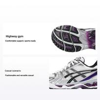 ASICS Gel Kayano 14 Sidabrinės Vynuogės Moteriški Kedai Balti Tamsiai Vynuoginiai 1202A056-111 36 gray