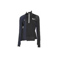 Nike x Sacai Color-Block Collared Half-Zip Long Sleeve Jacket Women Outerwear Black CD6308-010 XL black