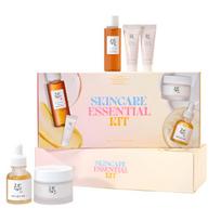 „Beauty of Joseon Skincare Essential Kit“ rinkinys (Švytėjimo suteikiantis serumas 30 ml ×1, „Dynasty“ kremas 50 ml ×1, ženšenio esencijos vanduo 40 ml ×1, ženšenio paakių kremas 10 ml ×2) Glow Serum: 30 ml  Dynasty Cream: 50 ml  Ginseng E