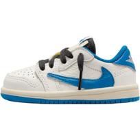 Fragment Design x Travis Scott x Air Jordan 1 Retro Low OG SP TD Sail Military Blue Baby Sneakers Cream Black Muslin DO5441-104 22
