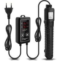 Akvariumo šildytuvas, 500W kintamo dažnio panardinamas žuvų akvariumo šildytuvas su apsauga nuo perkaitimo ir automatiniu išjungimu iš vandens 500W black