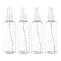 4 vnt. tušti purškimo buteliukai skaidrūs maisto klasės nepralaidūs daugkartinio naudojimo kvepalų eterinio aliejaus talpyklos laikymo buteliai 100ML 4pcs white