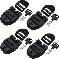 Adjustable Strap System Hot Tub Cover Clips Secure Key Lock Hot Tub Lid Lock  Easy Install 4 Sets