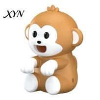Mini Desk Fan Monkey Clip-on for Cup Bowl, Portable Holder Cooling Hot Clip Soup Coffee, 3 Speed Rechargeable Coffee Chiller, Neck Hanging Office Monkey beige
