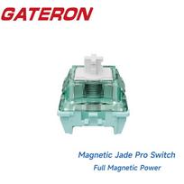 Gateron Magnetic Jade Switch PRO Didelio tikslumo reguliuojamas klavišo eigas HIFI Mahjong žaidėjo individualus mechaninio klaviatūros jungiklis 10PCS gray