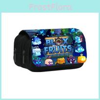 Blox Fruits dvigubo sluoksnio pieštukinė iš nailono studentams ir vaikams 20x9x11cm blue