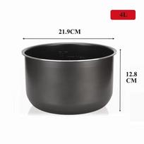 Juodas Elektrinio Slėginio Puodo Įdėklas 4L/5L/6L Krištalinis Vidinis Patvarus Ryžių Viryklės Įdėklas Viryklės Dalys 4L black