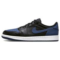 Air Jordan 1 Retro Low OG Mystic Navy Unisex sportbačiai Juodi Balti CZ0790-041 35.5 black