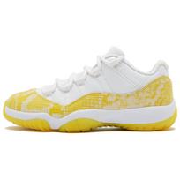 Air Jordan 11 Low Yellow Snakeskin Women Sneakers White Tour-Yellow Sail AH7860-107 36 white