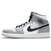 Air Jordan 1 Mid Dūminės Pilkos Vyriški Sportbačiai Šviesiai Dūminės Pilkos Juodi Balti 554724-092 40.5 white