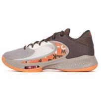 Nike Zoom Freak 4 EP Letter Bros vyriški sportbačiai, rudi, ironstone oranžiniai-trance, DJ6148-003 40.5 gray
