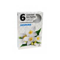 Arbatinės kvepiančios žvakutės Jasmine 6vnt