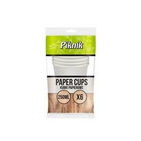 Vienkartinės popierinės stiklinės PIKNIK Eco 6 vnt.