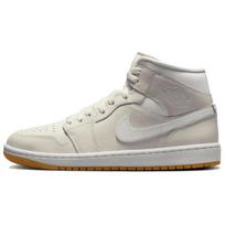 Air Jordan 1 Mid Phantom Gum Women Sneakers Cream Gum-Light-Brown White BQ6472-021 40 gray