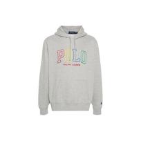 Polo Ralph Lauren SS24 Logo Print Hooded Long Sleeve Sweatshirt Men sweatshirt Gray 710926600-006 S