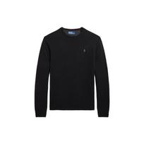 Polo Ralph Lauren FW23 Solid Color Crew Neck Casual Pullover Sweater Men sweater Black MNPOSWE16821244-001 M