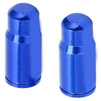 1 Pair Presta Valve Caps Bicycle Valve Cover Aluminum Alloy Bike Tire Valve Caps Dust Covers for Mountain Road BikeBlue mėlyna