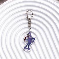 Anime Character Futurama Philip J Fry Acrylic Car Keychain Accessories Bag Charm Cartoon Cute Backpack Pendant Gifts For Friends 5cm white