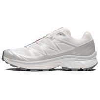 SALOMON XT 6 Textile Abrasion Resistant Breathable Running Shoes Unisex White Gray 479880 38⅔ white