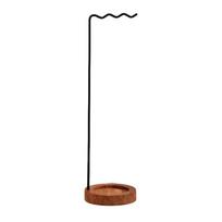 Brush Display Stand Wood Iron Drying Rack Desktop Paintbrush Organiser Stand For Calligraphy Enthusiasts Art Collectors juoda