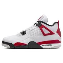 Air Jordan 4 Retro raudono cemento vyriški sportbačiai balti ugniai raudoni juodi DH6927-161 45 white