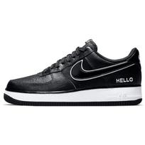 Urbanstar x Nike Air Force 1 07 LX HELLO Pack - Black Men Sneakers White CZ0327-001 38.5 black