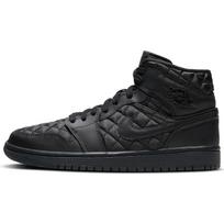 Air Jordan 1 Mid SE Black Quilted Women Sneakers White DB6078-001 35.5 black
