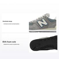 New Balance 574 pilki dangaus mėlyni unisex sportbačiai ML574BA2 37