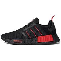 adidas NMD_R1 Pagrindinės juodos ir raudonos spalvos Unisex sportbačiai GV8422 36