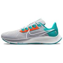 NFL x Nike Air Zoom Pegasus 38 Miami Dolphins Men Sneakers Grey Wolf-Grey Turbo-Green DJ0823-001 44 gray