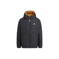 Adidas logotipas spausdintas užtrauktuku atsegamas dvipusis pūkinis striukė vyrams Viršutinė apranga Juoda HR5241 XL black